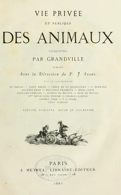 Vie privée et publique des animaux de P.-J. Stahl, couverture du livre