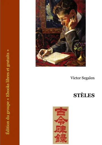 Stèle de Victor Segalen, couverture du livre