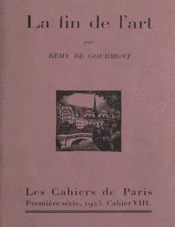 La fin de l'art de Remy de Gourmont, couverture du livre