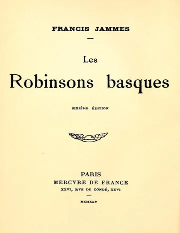 Les Robinsons basques de Francis Jammes, couverture du livre