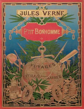 P'tit-bonhomme de Jules Verne, couverture du livre