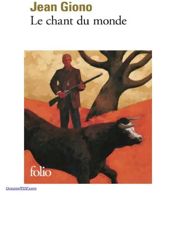 Le chant du monde de Jean Giono, couverture du livre