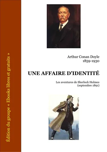 Une affaire d'identité - Recueil Les aventures de Sherlock Holmes d’Artur Conan Doyle, couverture du livre
