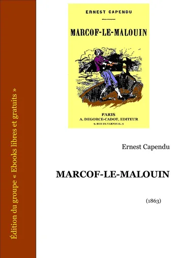 Marcof le Malouin d’Ernest Capendu, couverture du livre