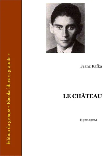Le Château de Frank Kafka, couverture du livre