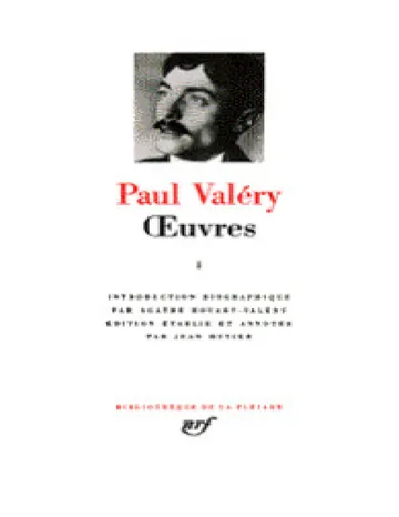 Œuvres (Pléiade), tome I de Paul Valéry, couverture du livre