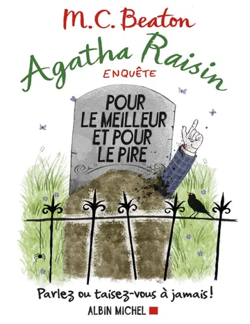 Agatha Raisin T5 Pour le meilleur et pour le pire de M. C. Beaton, couverture du livre