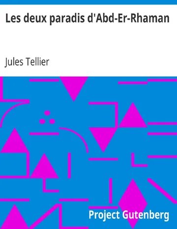 Les deux paradis d'Abd-Er-Rhaman de Jules Tellier, couverture du livre