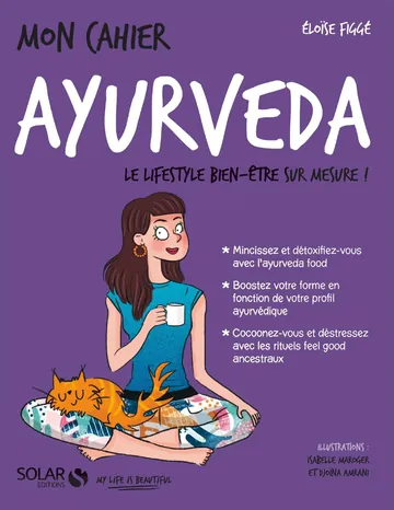 Mon cahier Ayurveda de Leila Echchihab, couverture du livre