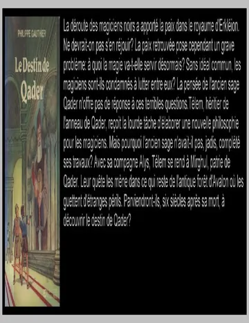 Le destin de Qader - Gauthier philippe de Gauthier philippe, couverture du livre