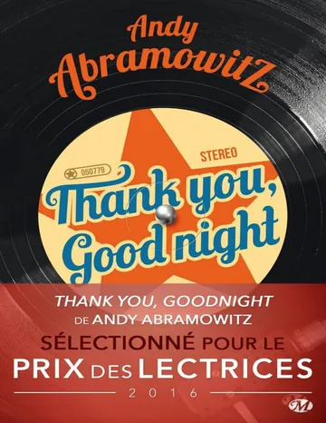 det Thank You, Goodnight d’Andy Abramowitz, couverture du livre