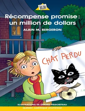Récompense promise d’Alain M. Bergeron, couverture du livre