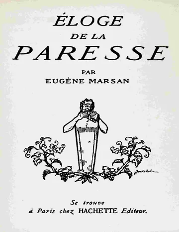 Éloge de la paresse d’Eugène Marsan, couverture du livre