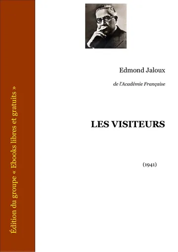Les Visiteurs d’Edmond Jaloux, couverture du livre