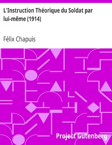L'Instruction Théorique du Soldat par lui-même (1914) de Félix Chapuis, couverture du livre