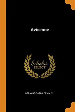 Avicenne de Bernard Carra de Vaux, couverture du livre