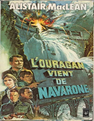 L'ouragan vient de Navaronne d’Alistair MacLean, couverture du livre