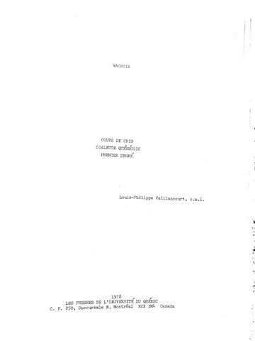 Сours de cris I de LOUIS-PHILIPPE VAILLANCOURT, couverture du livre