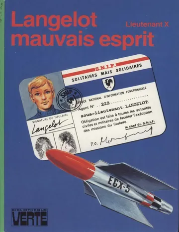 Langelot mauvais esprit de Lieutenant X, couverture du livre