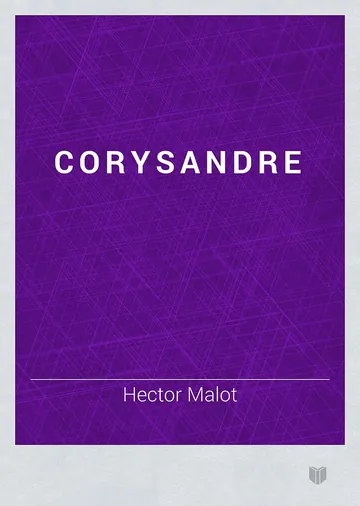 Corysandre d’Hector Malot, couverture du livre