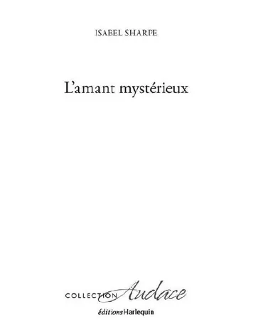 L Amant Mysterieux de SHARPE, couverture du livre
