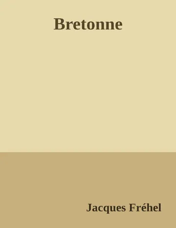 Bretonne de Jacques Fréhel, couverture du livre