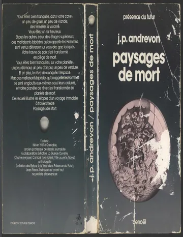 Paysages de mort d’ANDREVON Jean-Pierre, couverture du livre