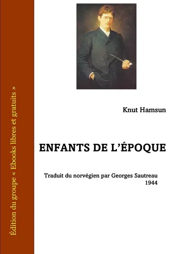 Enfants de l'époque de Knut Hamsun, couverture du livre