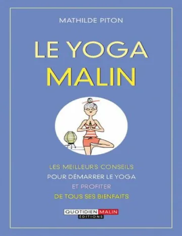 Le yoga malin (French Edition) de Mathilde Piton, couverture du livre