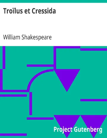 Troïlus et Cressida de William Shakespeare, couverture du livre