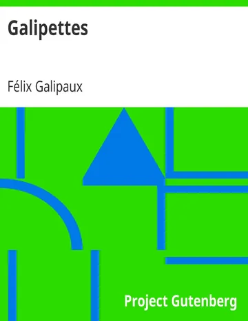 Galipettes de Félix Galipaux, couverture du livre