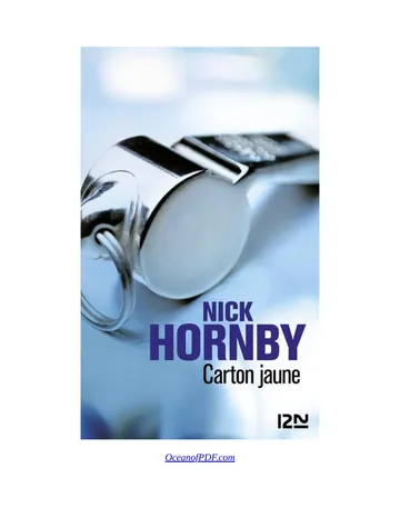 Carton jaune de Nick Hornby, couverture du livre