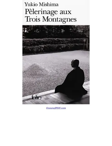 Pèlerinage aux trois montagnes de Yukio Mishima, couverture du livre