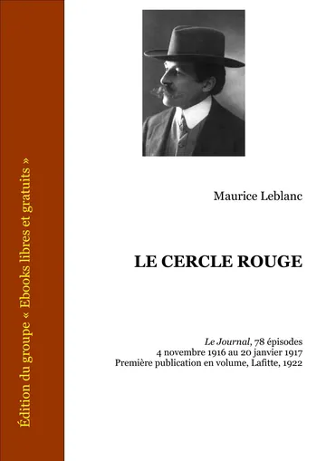 Le cercle rouge de Maurice Leblanc, couverture du livre