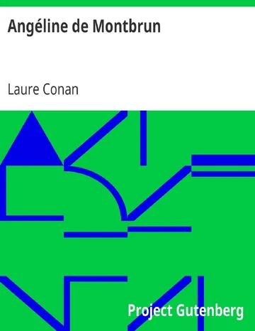 Angéline de Montbrun de Laure Conan, couverture du livre