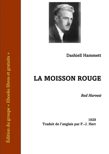 La moisson rouge de Dashiell Hammett, couverture du livre