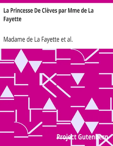 La Princesse De Clèves par Mme de La Fayette / Edited with Introduction and Notes de Madame de La Fayette, couverture du livre