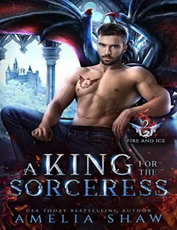 Un roi pour une magicienne (The Dragon Kings of Fire and Ice t. 2) (French Edition) d’Amelia Shaw, couverture du livre