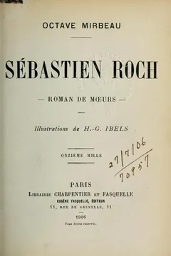 Sébastien Roch d’Octave Mirbeau, couverture du livre