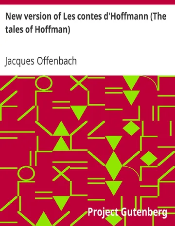 New version of Les contes d'Hoffmann (The tales of Hoffman) de Jacques Offenbach, couverture du livre