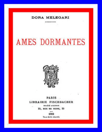 Ames dormantes de Dora Melegari, couverture du livre