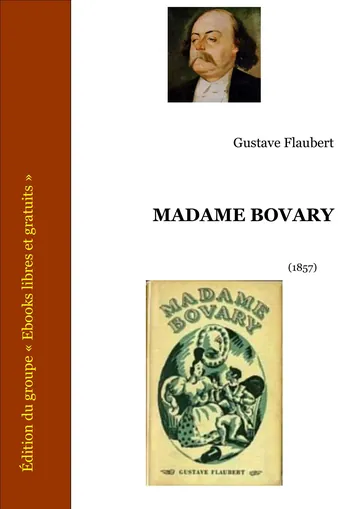 Madame Bovary de Gustave Flaubert, couverture du livre
