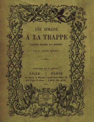 Une semaine à la Trappe: Sainte-Marie du Désert d’Alfred Monbrun, couverture du livre