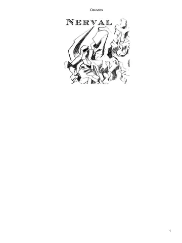Oeuvres de ... Gérard de Nerval ; textes établis par Henri Lemaitre, couverture du livre
