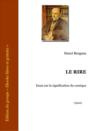 Le Rire d’Henri Bergson, couverture du livre