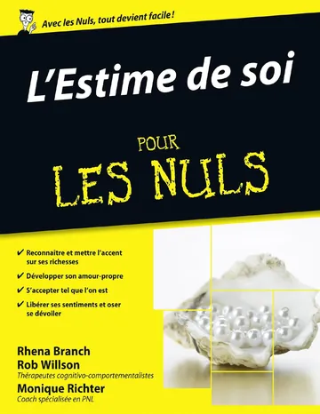 L'estime de soi pour les nuls de Rhena Branch, couverture du livre