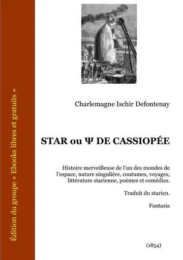 Star ou Ψ de Cassiopée de Charlemagne Ischir Defontenay, couverture du livre
