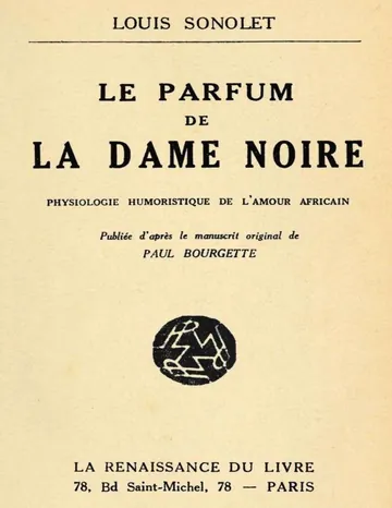 Le parfum de la Dame Noire de Paul Bourgette, couverture du livre