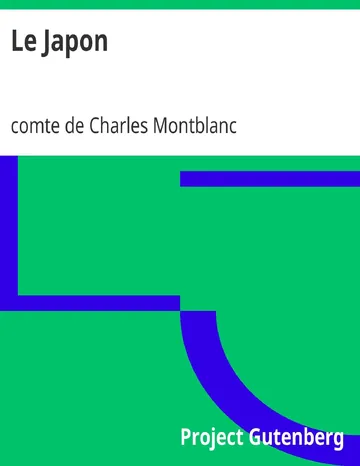 Le Japon de comte de Charles Montblanc, couverture du livre