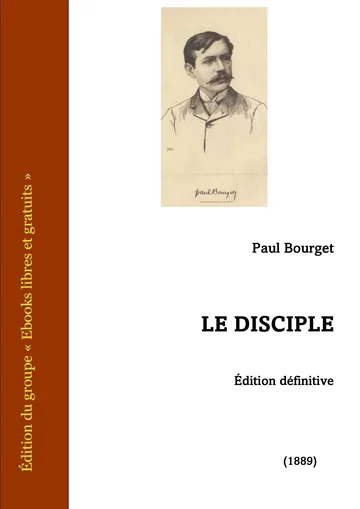 Le Disciple de Paul Bourget, couverture du livre